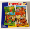 Puzzle d'animaux 4 en 1