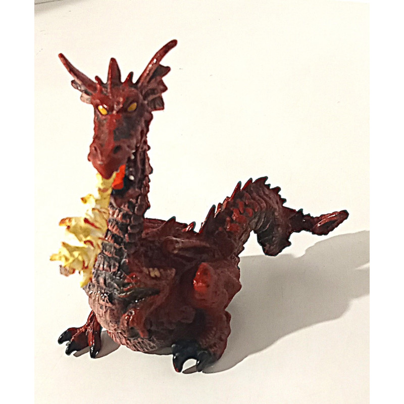 Figurine Dragon Rouge avec Flamme - Papo