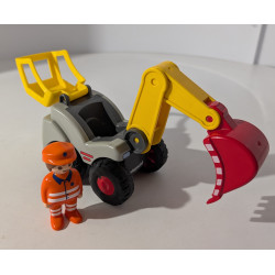 Tractopelle - Playmobil 123