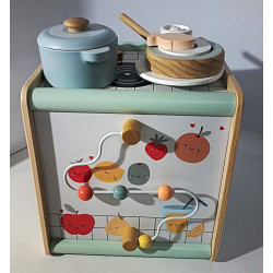 Cube cuisine en bois -...