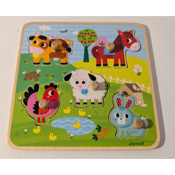 Puzzle en bois ferme - Janod