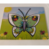 Puzzle en bois papillon alphabétique