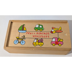 Domino en bois véhicules