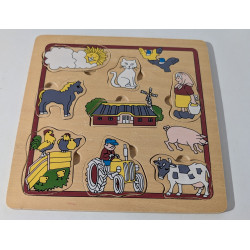 Puzzle en bois la ferme