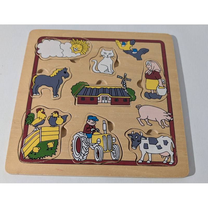 Puzzle en bois la ferme