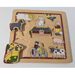 Puzzle en bois la ferme