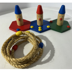 Jeux de lancer d'anneaux en bois