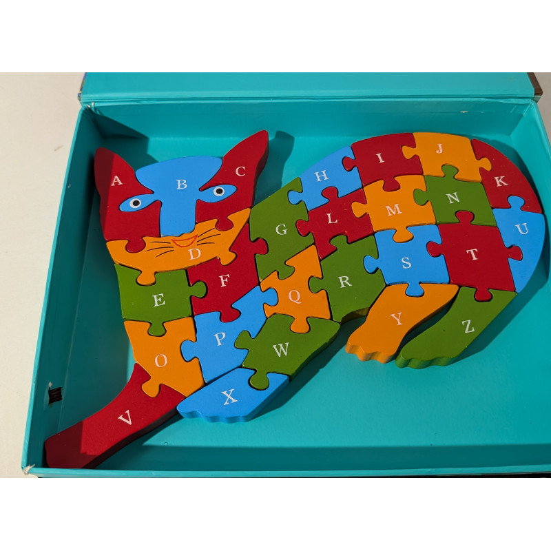 Puzzle en forme de chat