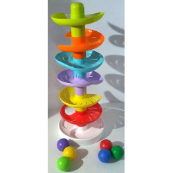 Tour spirale colorée