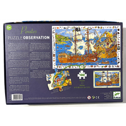 Puzzle observation 100 pièces - Les pirates - Djeco