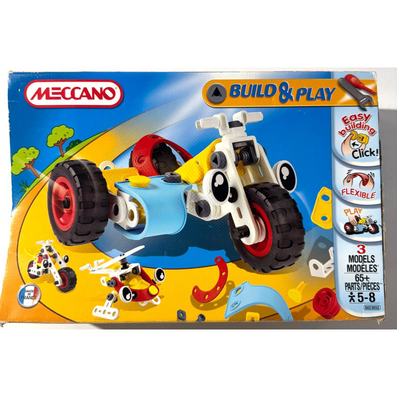 Boite Meccano 3 Modèles Build and Play 6023655