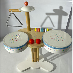 Batterie en bois Montessori - VERTBAUDET