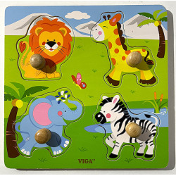 Puzzle en bois animaux - VIGA