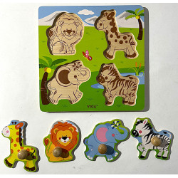 Puzzle en bois animaux - VIGA