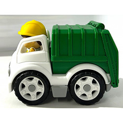 Camion poubelle avec personnage