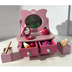 Petite coiffeuse en bois rose - VILAC