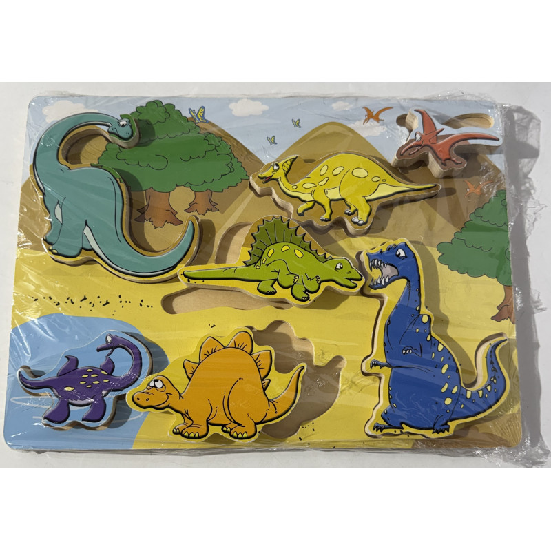 Puzzle en bois : Les dinosaures
