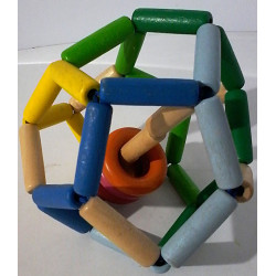 hochet balle en bois - Space