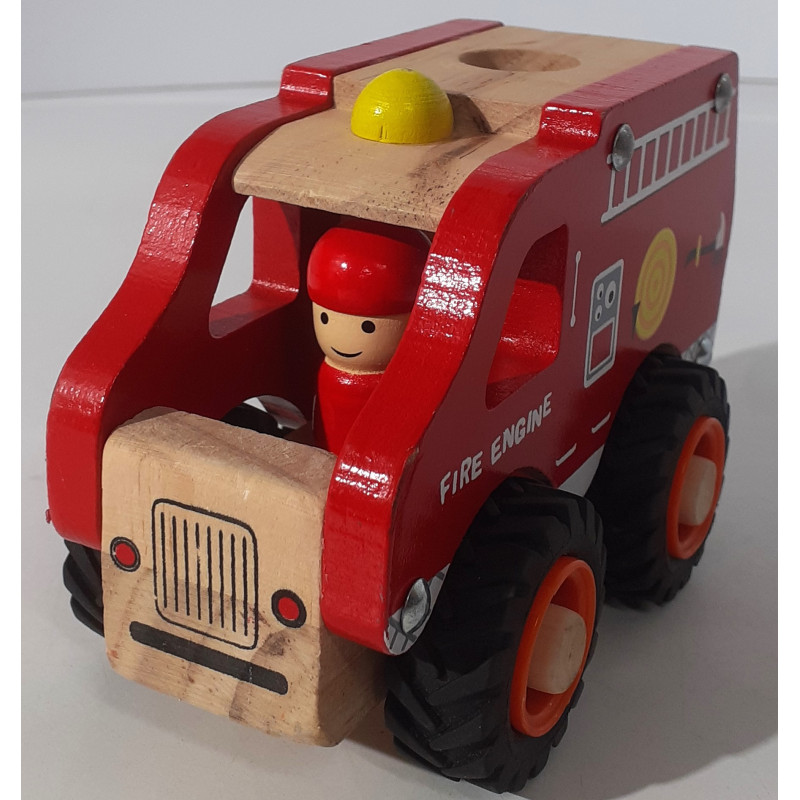 Camion pompier en bois - Smyths Toys