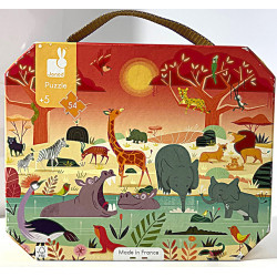 Puzzle réserve animalière -...
