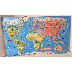 Carte du monde magnétique - Janod