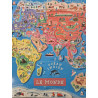 Carte du monde magnétique - Janod