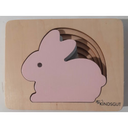 Puzzle lapin en bois - KINDSGUT