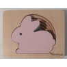 Puzzle lapin en bois - KINDSGUT