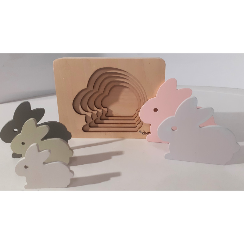 Puzzle lapin en bois - KINDSGUT