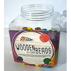 Perles en bois à enfiler -...