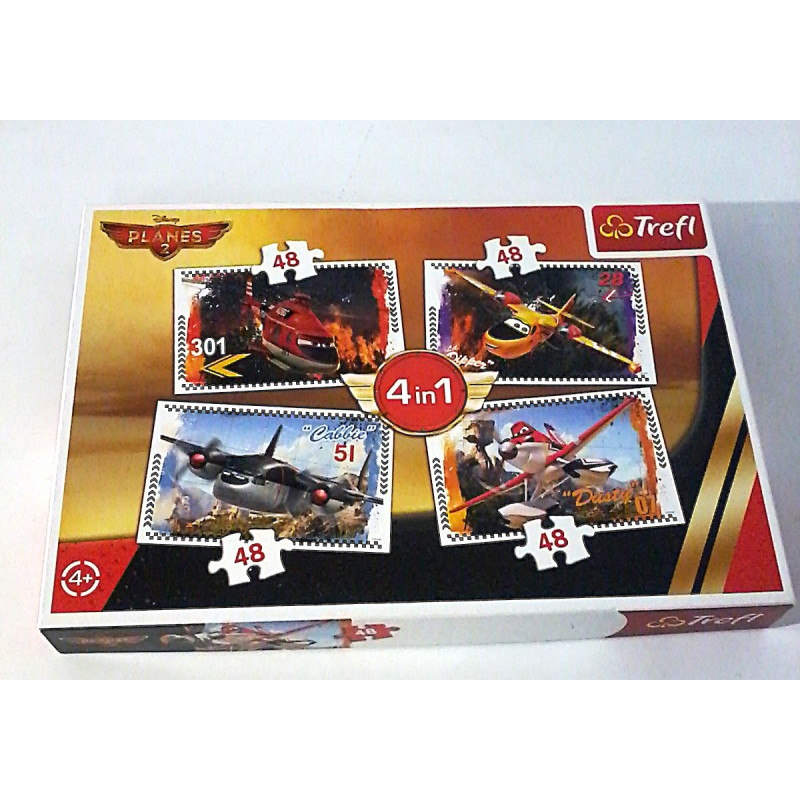 Puzzles 4 en 1 Cars - Trefl