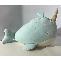 Peluche baleine bleue -...