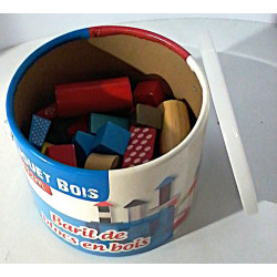 Baril de blocs en bois - Mojy
