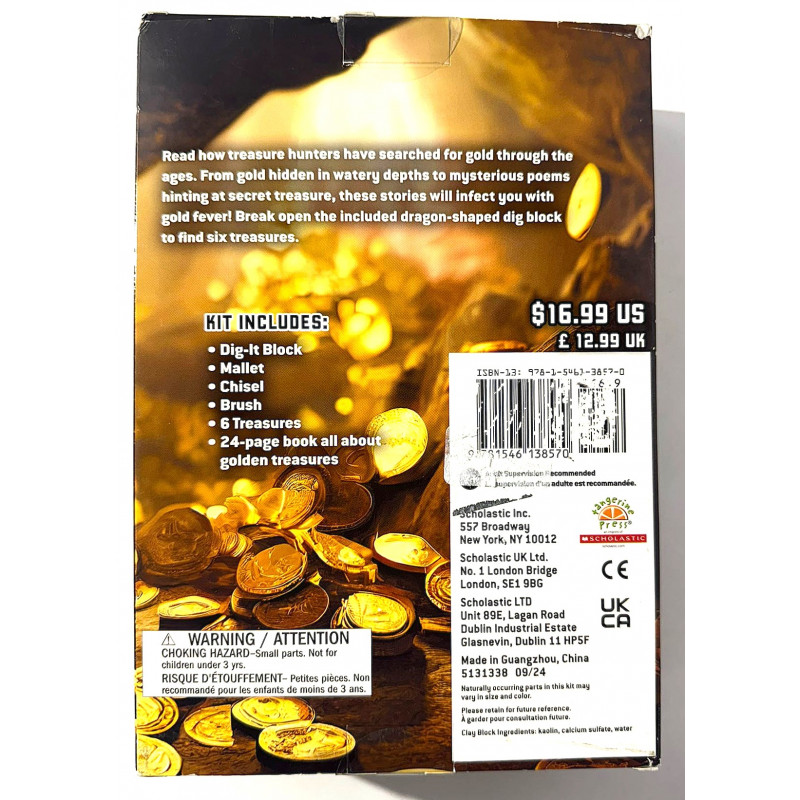 Kit de recherche d'or : creuser et découvrir