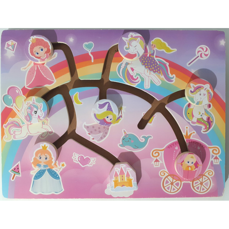 Labyrinthe en bois licorne