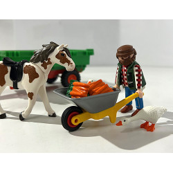 Tracteur et animaux réf 4497 - Playmobil - Création LRE