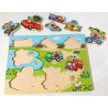 Puzzle en bois véhicule
