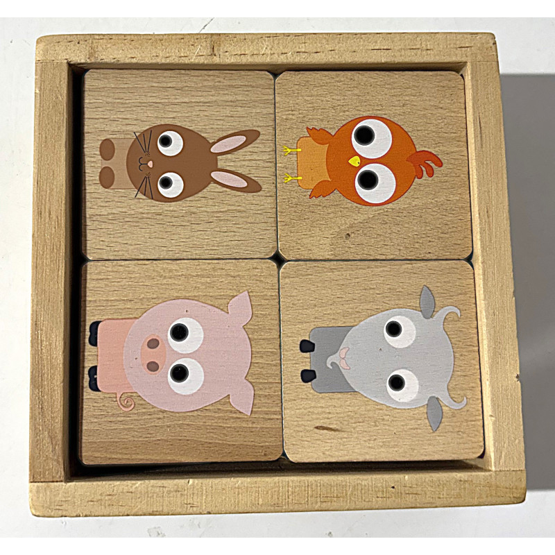 Jeu de memo en bois  - Oxybul