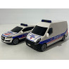 Lot de deux véhicules de police miniatures -Dickie toys
