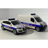 Lot de deux véhicules de police miniatures -Dickie toys