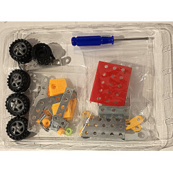 Jeu de construction tracteur en métal