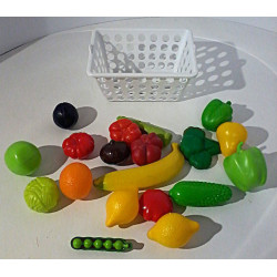 Lot fruits et légumes dans...