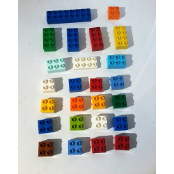 Lot de 25 briquesLego Duplo...