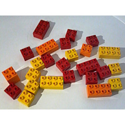 Lot de 25 briques - Lego Duplo