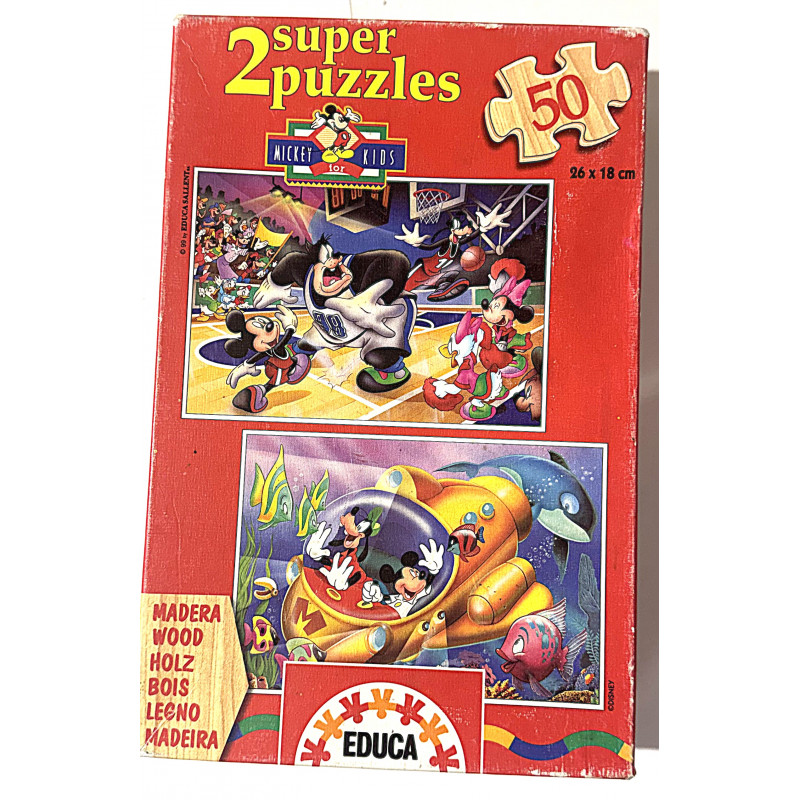 2 Super Puzzle Mickey - Educa