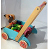 Chariot de marche en bois  - Janod.