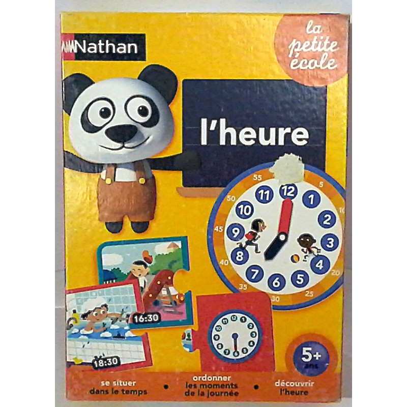 Jeu d' apprentissage l'heure - Nathan