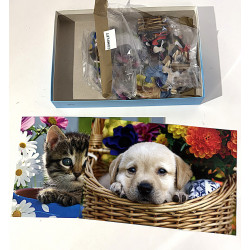 Puzzle chat et chien -...
