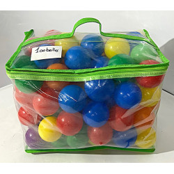 Lot de 100 balles en plastique