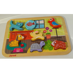 Puzzle en bois animaux - Janod
